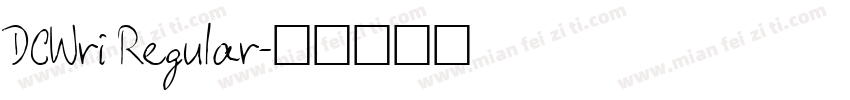 DCWri Regular字体转换